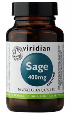 Organic sage 400 mg 30 capsule