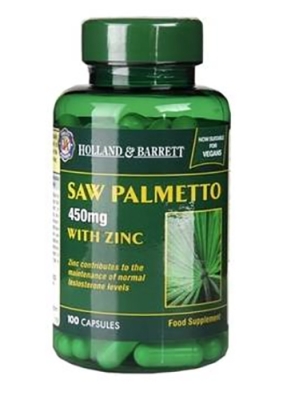 Saw palmetto with zinc 100 cap