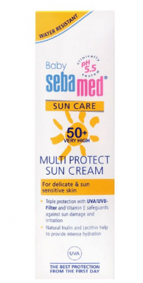 СЕБА МЕД БЕБЕ ДЕТСКИ СЛЪНЦЕЗАЩИТЕН КРЕМ БЕЗ ПАРФЮМ SPF 50+ 75 мл