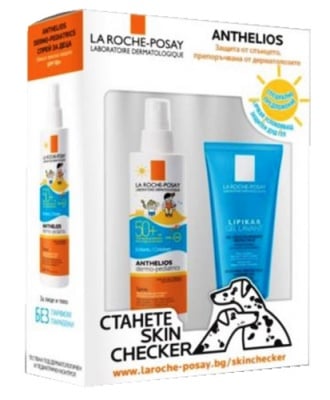 La Roche Anthelios SPF 30 ultra light spray 200 ml + Posthelios After sun gel 200 ml. / Ла Рош Комплект Антелиос Слънцезащитен спрей Spf30 200 мл. + Постелиос Успокояващ гел за след слънце 200 мл.La Roche Set Anthelios SPF 30 ultra light spray 200 ml + Po