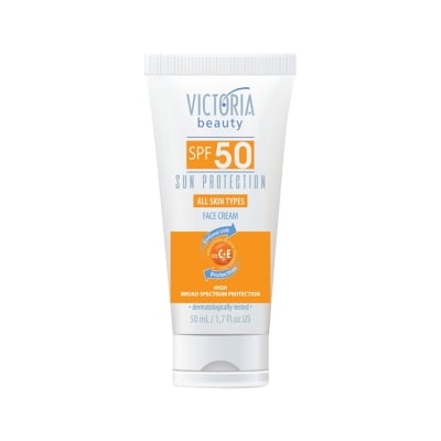 ВИКТОРИЯ БЮТИ ШИРОКОСПЕКТЪРЕН СЛЪНЦЕЗАЩИТЕН КРЕМ ЗА ЛИЦЕ SPF50 50 мл