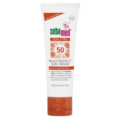 СЕБА МЕД СЛЪНЦЕЗАЩИТЕН КРЕМ ph 5.5 SPF 50+ БЕЗ ПАРФЮМ 75 мл.