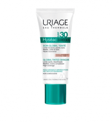 Uriage HYSÉAC 3-REGUL SPF 30 global tinted skin care 40 ml. / Уриаж HYSÉAC 3-REGUL SPF 30 крем за мазна кожа с несъвършенства с цвят 40 мл.