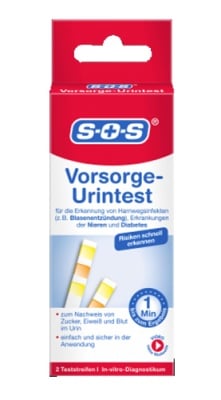 S. O. S. Urine test 2 strips /