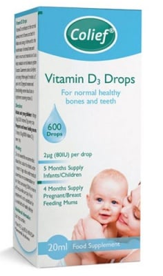 Colief Vitamin D3 drops 20 ml.