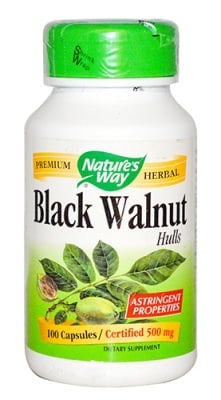 Black Walnut hulls 500 mg 100