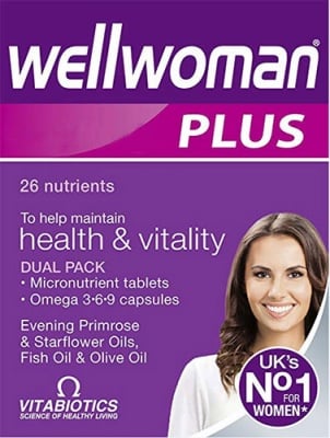 Wellwoman Plus 28 tablets + 28 capsules Vtabiotics / Уелуоман Плюс 28 таблетки + 28 капсули Витабиотикс