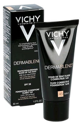 Vichy Dermablend Foundation Fluide 45 Gold 30 ml. / Виши Дермабленд ...