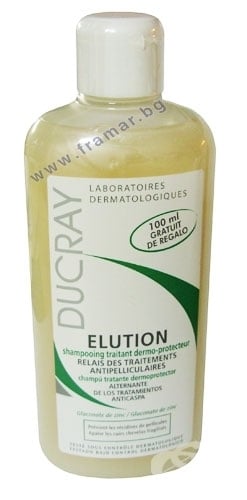 Ducray Elution dermo-protective shampoo 200 ml / Дюкре Елусион защитен ...