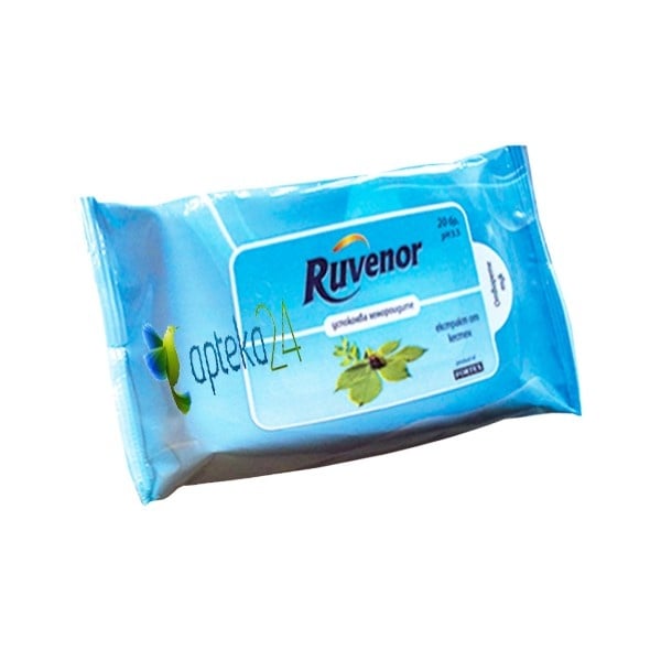 Ruvenor 20 wet wipes for hemorrhoids / Рувенор 20 мокри кърпи за