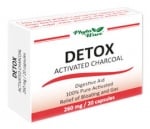 De tox 260 mg. 20 capsules / Карбо Активатус - Активен въглен 260 МГ. 20 капсули