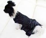 ЧИКИТА ДЪЛГА ЛУКСОЗНА РОКЛЯ ЗА КУЧЕ BLACK LACE