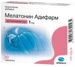 МЕЛАТОНИН таблетки 1 мг * 60 АДИФАРМ