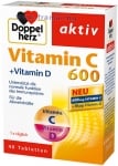 ДОПЕЛХЕРЦ АКТИВ ВИТАМИН C 600 мг + ВИТАМИН D3 таблетки * 40