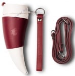 ЧАША ЗА КАФЕ EQUA КОЗИ РОГ С ЕСТЕСТВЕНА КОЖА МАРСАЛА 350 мл