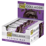 КОЛАГЕНОВ ПРОТЕИНОВ БАР ТРОЕН ШОКОЛАД 50 г * 12 RICE UP!