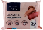 МОКРИ КЪРПИ ЕВЕНТ ЗА ПОЧИСТВАНЕ НА ГРИМ ОТ ЛИЦЕТО И ОЧИТЕ С ВИТАМИН E * 20