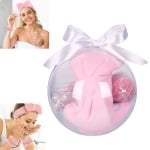 Подаръчен комплект за спа в ПВЦ топка, розов