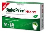 Ginko prim max 120 mg 60 + 20
