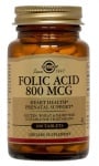 Folic acid 800 mcg 100 tablets
