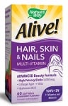 Alive Hair, skin, nails 60 capsules Nature's Way / Алайв Коса, кожа, нокти 60 капсули Nature's Way