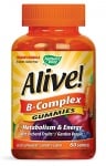 Alive B - complex 60 gummies Nature's Way / Алайв Б-комплекс 60 желирани таблетки Nature's Way