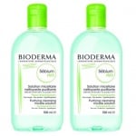 Bioderma Sebium micellar solution 500 ml 2 pcs. / Биодерма Себиум Мицеларна вода за комбинирана и мазна кожа 500 мл. 2 броя