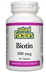 Biotin 300 mcg 90 tablets Natu