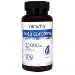 Biovea Beta carotene 25,000 iu 100 capsules / Биовеа Бета каротин 25,000 iu 100 капсули