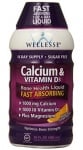 Calcium and Vitamin D3 solution 480 ml WELLESSE / Течен калций + Витамин Д3 разтвор цитрус 480 мл. WELLESSE