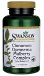 Swanson Cinnamon, gymnema, mulberry complex 120 capsules / Суонсън Канела, гимнема, черница 120 капсули