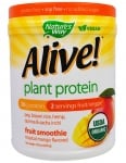 Alive Organic plant protein fruit smoothie 420 g Nature's Way / Алайв Органик растителен протеин тропическо манго 420 гр. Nature's Way