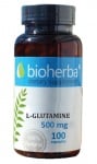 Bioherba L-glutamine 500 mg 100 capsules / Биохерба L-глутамин 500 мг. 100 капсули