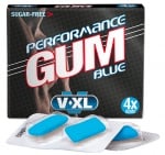 Performance gum sexual stimula