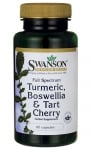 Swanson Turmeric, boswellia, tart cherry full spectrum 60 capsules / Суонсън Куркума, босвелия, вишна фул спектрум 60 капсули