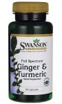 Swanson Ginger + turmeric 60 c