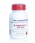 ВИТАМИН B КОМПЛЕКС + B12 таблетки * 30 USA LABORATORIES