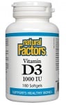 Vitamin D3 1000 IU 180 softgel