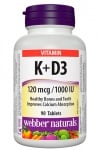 Vitamin K 120 mcg + D3 1000 IU