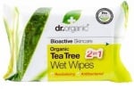 Dr. Organic Tea tree Wet wipes 20 pcs. / Др. Органик Чаено дърво Мокри кърпи 20 броя